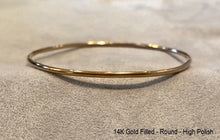 Load image into Gallery viewer, Gold Stacking Bangle, Stacking Bracelet, Textured Bangle, Handcrafted Bangle, 14k Gold Filled Bangle, Custom Size Bangle, Special Gift Idea
