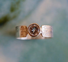Load image into Gallery viewer, White Topaz Ring, Genuine White Topaz Engagement Ring Set, Wedding Ring Set, Stacking Gemstone Rings, Custom Size Rings, Gift for Her, Bride
