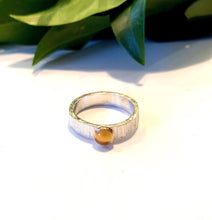 Load image into Gallery viewer, Citrine Ring Set, November Birthstone Ring, Gemstone Layering Ring, Gold and Silver Stacking Ring Set, Gift for Friend, Custom Sizes
