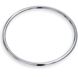 Sterling Silver Bangle Bracelet, Oval Bangle, Stacking Bracelet, Unique Gift, Custom Jewelry, Solid Silver Bangle, Handmade Jewelry, Gift