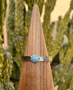 Larimar Sterling Silver Cuff Bracelet