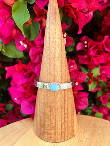 Larimar Sterling Silver Cuff Bracelet