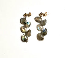 Load image into Gallery viewer, Flashy Labradorite Drop Earrings
