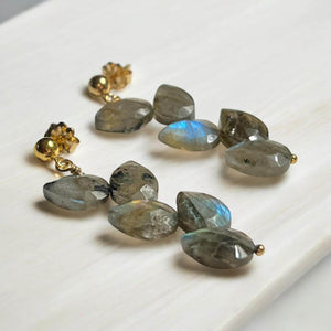 Flashy Labradorite Drop Earrings
