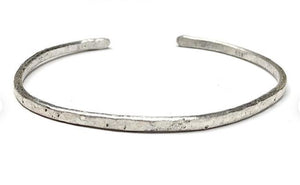 Sterling Silver Matt Cuff Bracelet - 10 Gauge