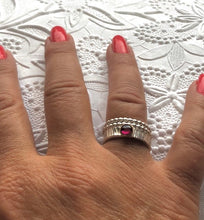 Load image into Gallery viewer, Red Garnet Ring Set

