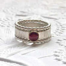 Load image into Gallery viewer, Red Garnet Ring Set
