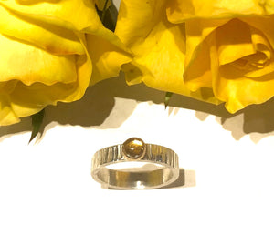 Citrine and Gold Ring Set