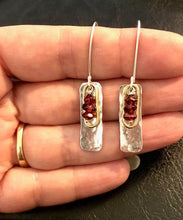 Load image into Gallery viewer, Garnet Dangle Drop Earrings
