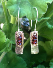 Load image into Gallery viewer, Garnet Dangle Drop Earrings
