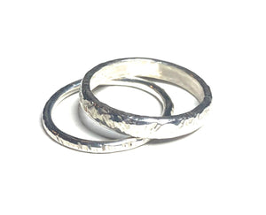 Natural Blue Topaz Ring Set