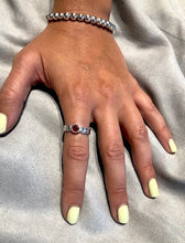 Load image into Gallery viewer, Unique Red Garnet Solitaire Ring
