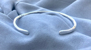 Polished Sterling Unisex Cuff Bracelet - 2.6mm Round