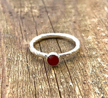 Load image into Gallery viewer, Carnelian Stacking Ring Set

