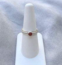 Load image into Gallery viewer, Carnelian Stacking Ring Set
