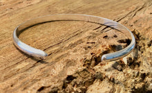 Load image into Gallery viewer, Thick Solid Sterling Silver Cuff Bracelet - 5.2mm Wide
