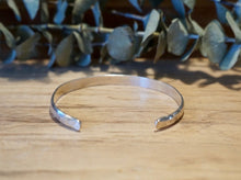 Load image into Gallery viewer, Sterling Silver Textured Bracelet - 6mm Wide
