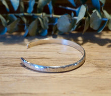 Load image into Gallery viewer, Heavy Solid Sterling Silver Cuff Bracelet - 6mm Wide
