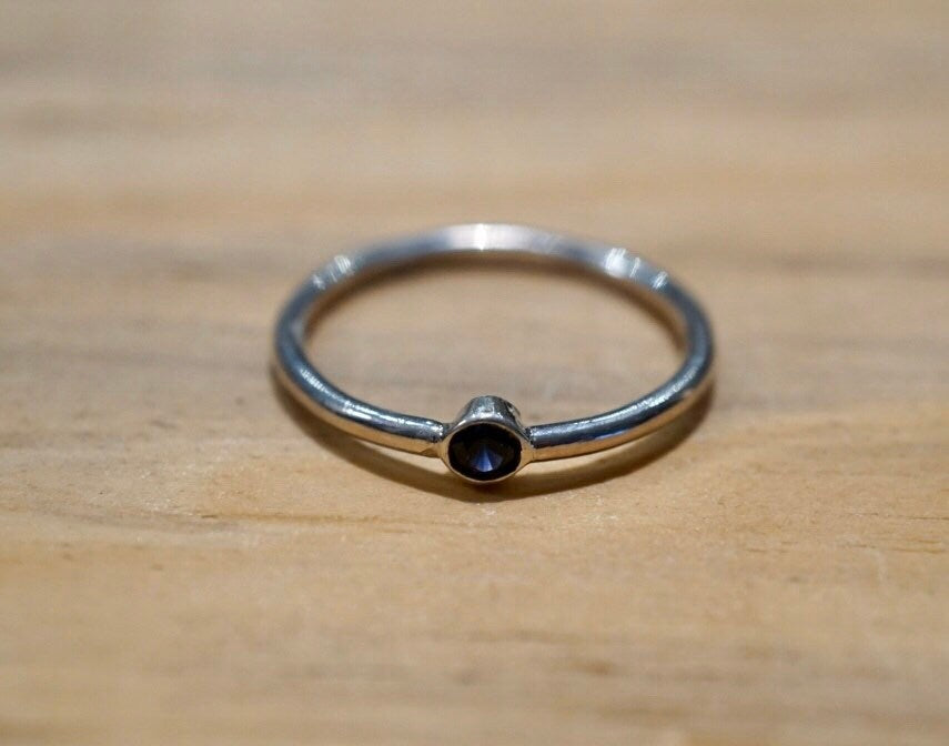 Genuine Gemstone Solitaire Ring - Pick your Gemstone