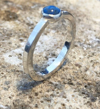 Load image into Gallery viewer, Sterling Silver Lapis Solitaire Ring
