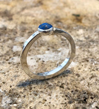 Load image into Gallery viewer, Sterling Silver Lapis Solitaire Ring

