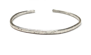 Matte Textured Sterling Silver Cuff Bracelet