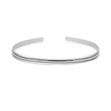 Load image into Gallery viewer, Slim Sterling Silver Cuff Bracelet - 3.25 Wide
