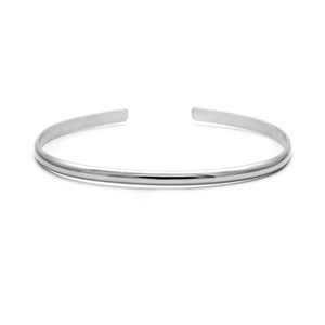 Slim Sterling Silver Cuff Bracelet - 3.25 Wide