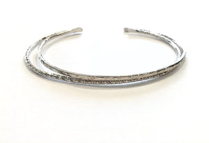 Textured Sterling Bracelet Set