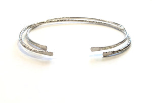 Textured Sterling Bracelet Set
