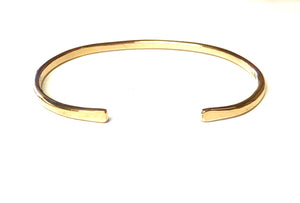 Gold Cuff Bracelet - Personalized - 10 Gauge