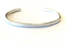 Load image into Gallery viewer, Thick Silver Mat Cuff Bracelet, Personalization Available - 4.2mm Wide
