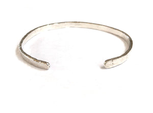 Hand Forged Sterling Silver Cuff Bracelet - 4.2mm