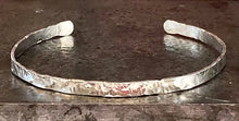 Load image into Gallery viewer, Wide Textured Sterling Silver Cuff Bracelet
