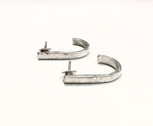 Open Hoop Sterling Silver Earrings