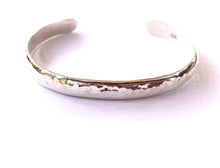 Load image into Gallery viewer, Hammered Sterling Silver Cuff Bracelet - 6mm
