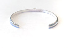Load image into Gallery viewer, Personalized Lapis and Sterling Silver Bracelet - 6mm wide
