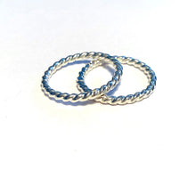 Load image into Gallery viewer, Natural Swiss Blue Topaz Ring Set
