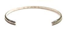 Load image into Gallery viewer, Personalized Sterling Silver Textured Cuff - 4 mm Wide
