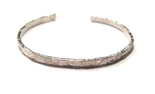 Load image into Gallery viewer, Sterling Silver Thick Hammered Cuff Bracelet - 4.4mm Wide
