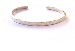 Hand Forged Sterling Silver Cuff Bracelet - 4.2mm