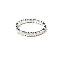 Load image into Gallery viewer, Sterling Silver Ring, Dainty Flat Bead
