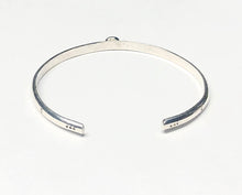 Load image into Gallery viewer, Genuine Amethyst Sterling Silver Cuff Bracelet

