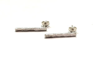Sterling Silver Bar Earrings