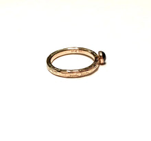 Load image into Gallery viewer, Genuine Garnet and Gold Solitaire Ring
