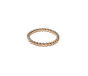Gold Aquamarine Ring Set