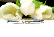 Load image into Gallery viewer, Personalized Natural Gemstone and Sterling Silver and Cuff Bracelet
