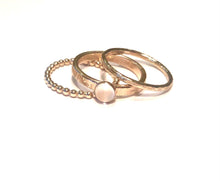 Load image into Gallery viewer, Gold Moonstone Ring Set
