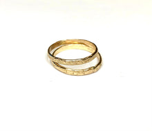 Load image into Gallery viewer, Gold and Silver Ethiopian Opal Ring Set
