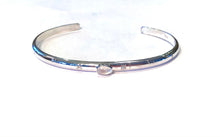 Load image into Gallery viewer, Personalized Natural Gemstone and Sterling Silver and Cuff Bracelet
